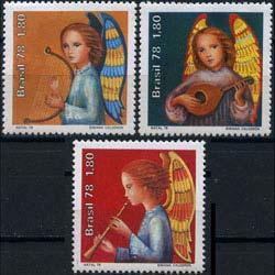 BRAZIL 1978 - Scott# 1593-5 Christmas Set of 3 NH