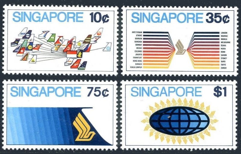 Singapore 175-178, MNH. Mi 178-181. International Airport at Paya Lebar, 1973.