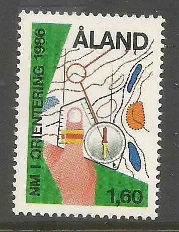 FINLAND, ALAND  ISLANDS 24 MNH, 1986 NORDIC ORIENTEERING CHAMPIONSHIPS