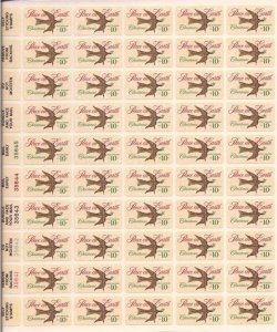 US Stamp - 1974 10c Christmas Self-Adhesive - 50 Stamp Sheet - Scott #1552