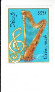 2017 Austria The Harp Musical Instruments (Scott 2668) MNH