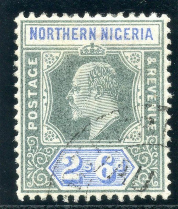 Northern Nigeria 1902 KEVII 2s 6d green & ultramarine very fine used. SG 17.