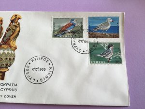 Cyprus First Day Cover Birds 1969 Stamp Cover R43042 