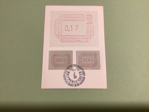 Royal Mail 1984 postage labels first day of sale  Ref A1110