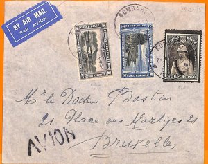 aa0055 - BELGIAN Congo Belge - POSTAL HISTORY - AIRMAIL COVER from GOMBARI 1939