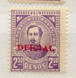 Paraguay 1935 Early Issue Fine Mint Hinged 2.50P. Official Optd NW-175888