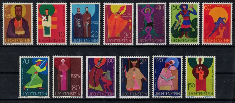 LIECHTENSTEIN 1967/1968 - Saints / complete set MNH (Michel $12)
