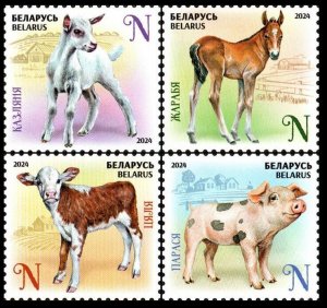 2024 Belarus 1542-1545 Fauna - Baby Pets 11,00 €