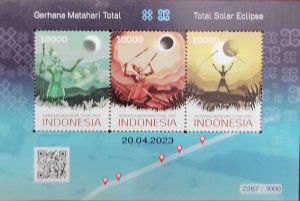 O) 2023 INDONESIA,  ASTRONOMY, TOTAL SOLAR ECLIPSE, PHASES OF AN ECLIPSE, NATIVE