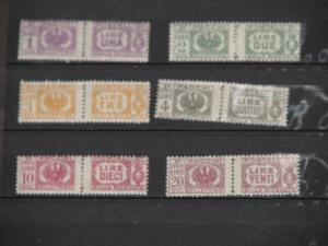 Italy, Scott# Q55-60, mint hinged