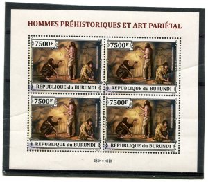 Burundi Republic 2013 PREHISTORIC MAN Sheet Perforated Mint (NH)