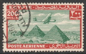 Egypt Scott C25 - SG213, 1933 Airmail 200m used