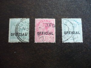 Stamps - Jamaica - Scott# O2-O4 - Used Set of 3 Stamps