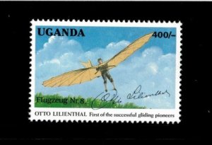 Uganda 1991 - OTTO LILIENTHAL - Single Stamp (Scott #976)  - MNH