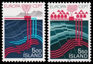 1983 Iceland #573-74 Stamps - Europa Cept - Graphic Design - cv$28.50