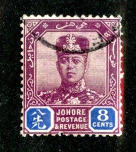 413 BCX  1904 Johore Sc.#64 used cv $18 ( Offers welcome )