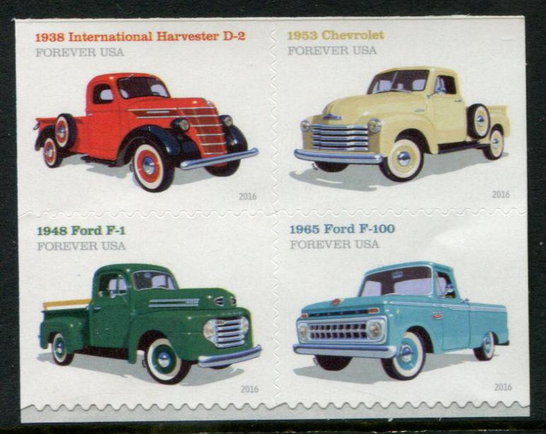 5104a US (47c) Pickup Trucks SA, MNH bklt blk/4