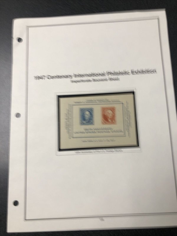 US Collection On Paper Mint & Used , Hinged & Never Hinged Catalogue Value $380+ 