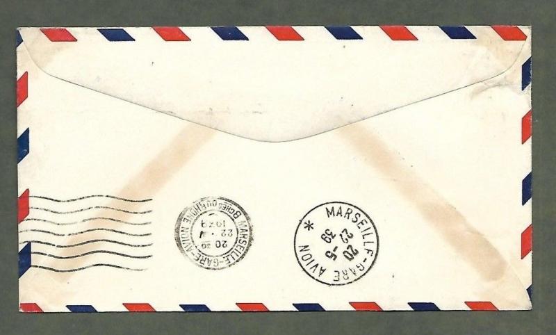 C24 First Flight cover Via Yankee Clipper; USA to Europe Crosby cachet 1939