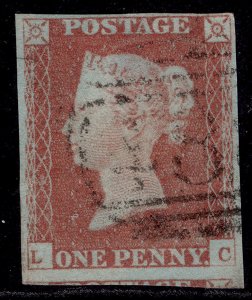 GB QV SG8, 1d red-brown PLATE 86, USED. Cat £35. LC