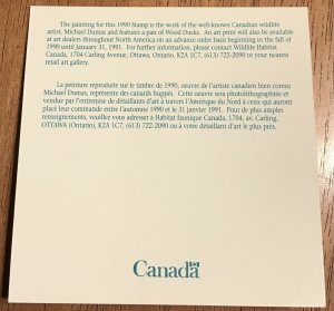 Canada Alberta #FWH 6 MNH Mini Booklet of 1 Ducks L37