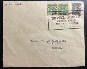 1934 Zanzibar Empire Airmail First Flight Cover FFC To Mombasa Kenya