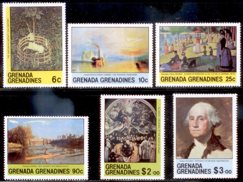 Grenada Grenadines 1981 SC# 421-6 Art MNH-OG E28
