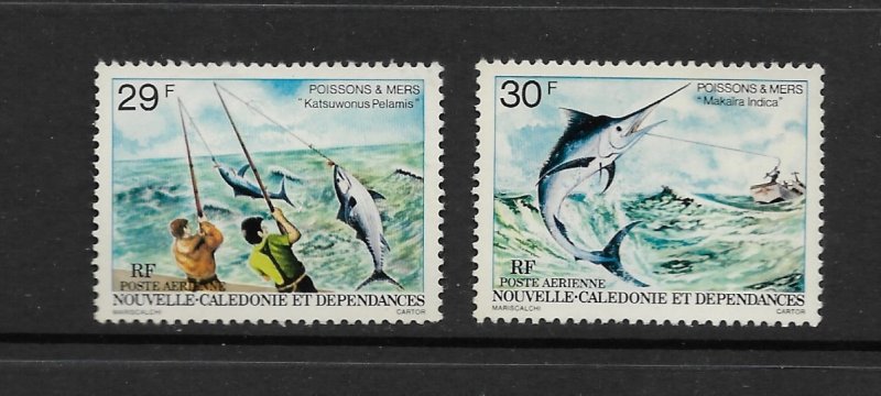 FISH - NEW CALEDONIA #C153-4  SPORT FISHING  MNH