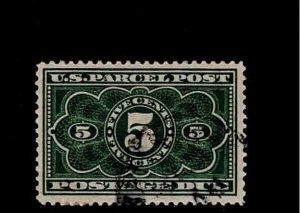 US Scott #JQ3, Single 1913 Parcel Post Postage Due 5c FVF Used