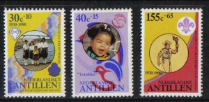 Netherlands Antilles #B271-B273 MNH 1990 social welfare