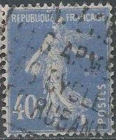 France 180 (used) 40c sower, lt ultra (1928)