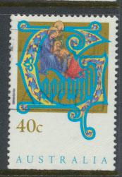 Australia SG 1432  Used  x booklet bottom margin imperf - Christmas