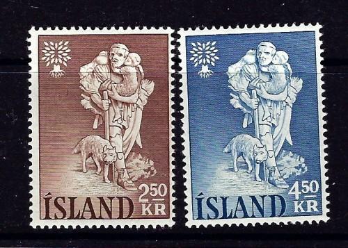 Iceland 325-26 Hinged 1960 set