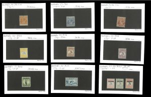 Australia Lot of 34 w/Specimen Cancels & Ovpts. MNH F-VF. Net  525.00
