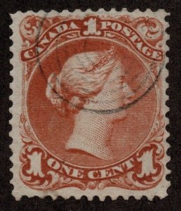 Canada Scott 22 One-Cent Victoria used 2021 cv $160