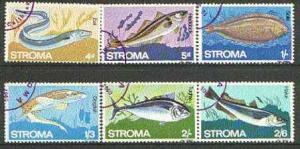 Stroma 1969 Fish complete set of 6 each fine used with St...