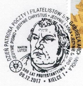 Poland 2017 Card Special Cancellation Martin Luther Protestant Reformation Bible