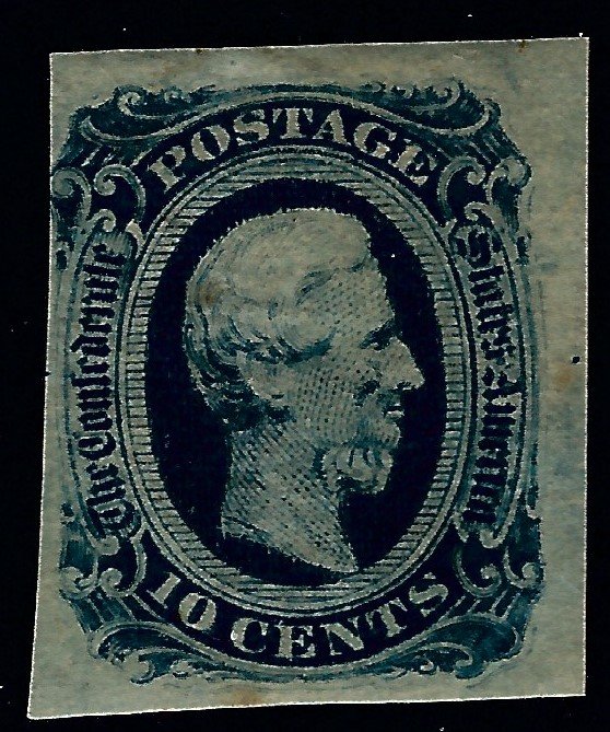 U.S. Confederate States SC#12 Mint cracked Gum F-VF. Fill a Key Spot!