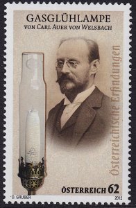 Austria - 2012 - Scott #2405 - MNH - Inventor Welsbach Gas Lamp