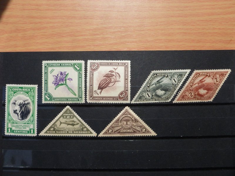 1936-50 Costa Rico stamps collection MNH