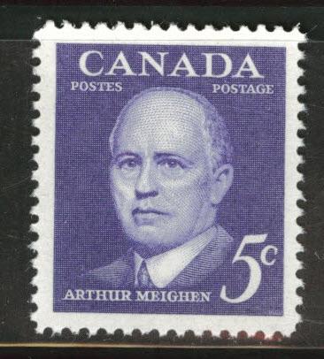 CANADA Scott 393 MNH** 1961 Arthur Meighen stamp Disturbed gum