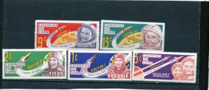 CUBA 1963-1964 SPACE SET OF 4 STAMPS MNH