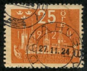 Sweden SC# 201 Postal Congress 25o CDS Used