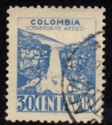 Colombia - #C138 Tequendama Waterfall   - Used