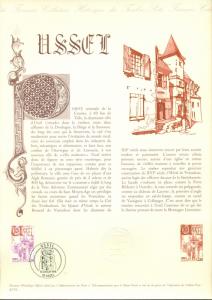 FRANCE SCOTT # 1473 FIRST DAY SOUVENIR PAGE, 1976, USSEL, GREAT PRICE!