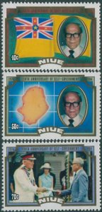 Niue 1984 SG568-570 Self Government set MNH