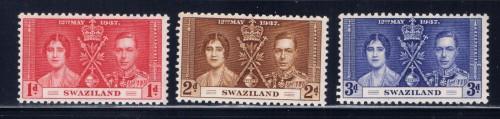 Swaziland 24-26 NH 1937 KGVI Coronation