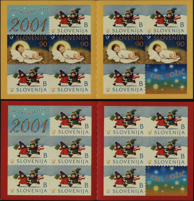 Slovenia 439a,440a Booklets MNH Christmas