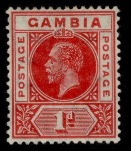 GAMBIA GV SG87, 1d red, M MINT.