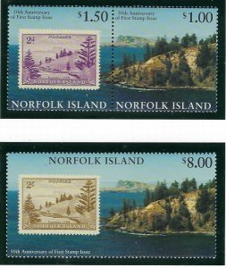 Norfolk Is 624-26 MNH 1997 1st Norfolk Is postage stamp (ak3444)